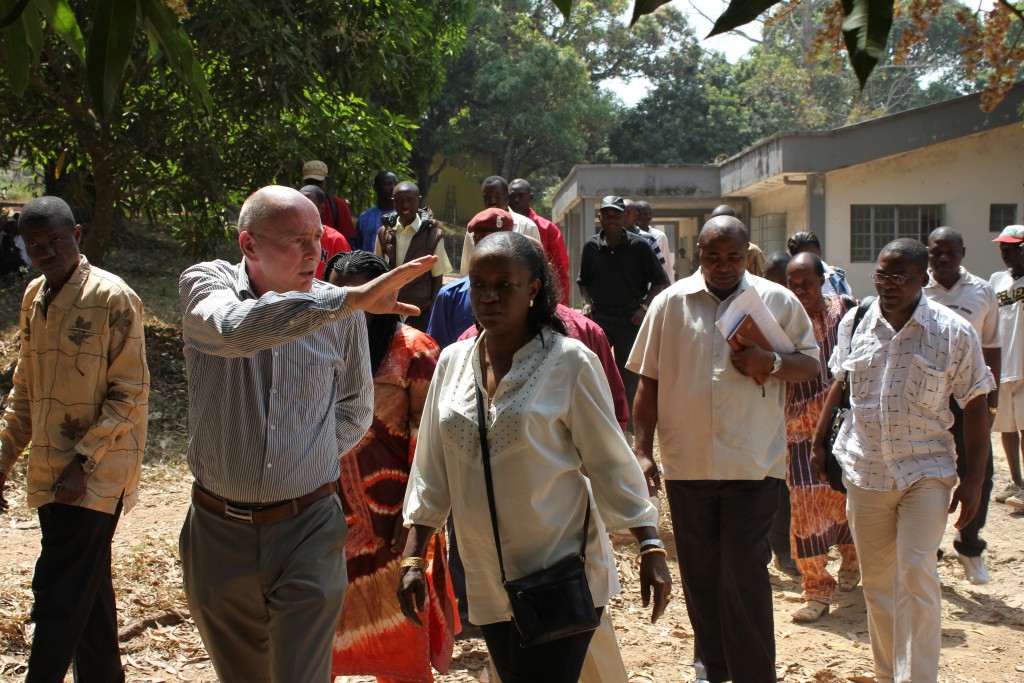 Masanga visit by health officials Sierra Leone 