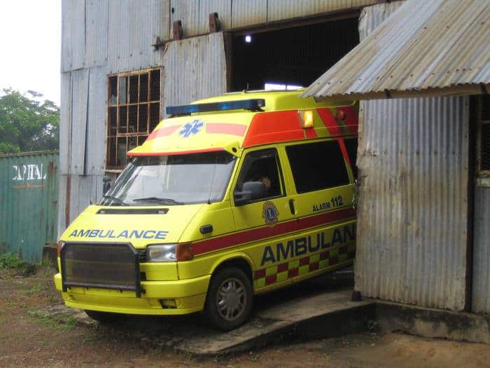 Ambulance out from the Garage 1