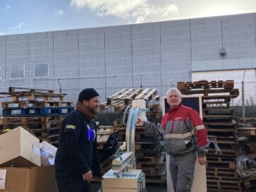 Lasse Bækgaard Schytte (t.v) og Steffen Skov Hansen (t.h), Ingeniører Uden Grænser.