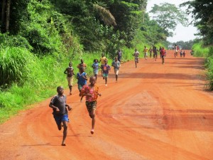 Løbere børn Masanga